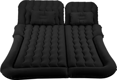 Produktbild von Jayseuw Auto Luftbett Aufblasbare Auto-Luftmatratze Matratze verdickte mit 12V Luftpumpe für Camping, Reisen 178 x 126 x 13cm schwarz