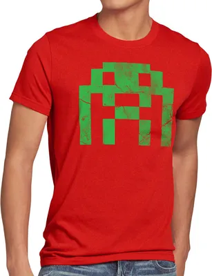 Produktbild von style3 Sheldon Alien Invader T-Shirt Herren