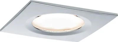 Produktbild von Paulmann Premium Einbauleuchten Set Coin Slim dimmbar eckig starr LED 1x6,8W 2700K 230V 51mm Chrom/Alu