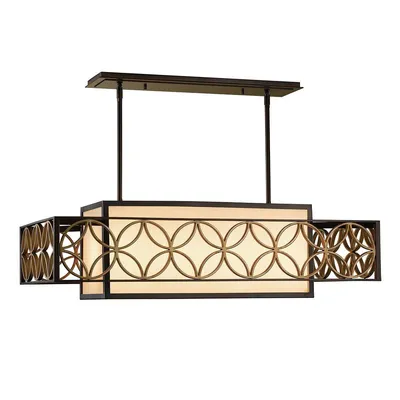 Produktbild von Elstead Remy Kronleuchter E27 4-fach Heritage Bronze, parisserie Gold