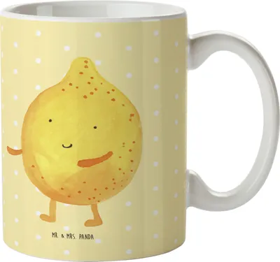 Produktbild von Mr. & Mrs. Panda Plastikbecher Beste Freunde Zitrone - Gelb Pastell - Geschenk, Haferl, Kindertasse, Trinklernbecher, Tiere, Fehlende Keywords, Mehrwegbecher, Pott