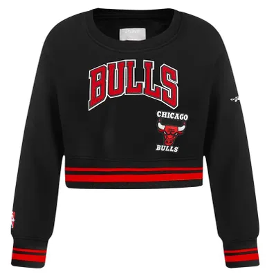 Produktbild von Pro Standard Big Girls NBA Chicago Bulls Classic Essentials Full Zip Hoodie Blac