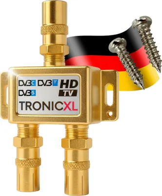 Produktbild von Koax Antennenverteiler HD 4K Verteiler Weiche Splitter DVBT2 SAT Unicable 2fach