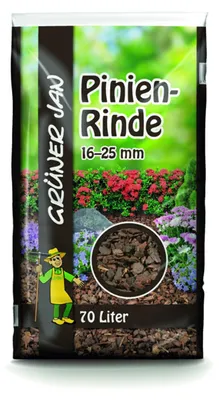 Image de Écorce de pin, 70 litres, granulométrie 16-25, paillis d'écorce