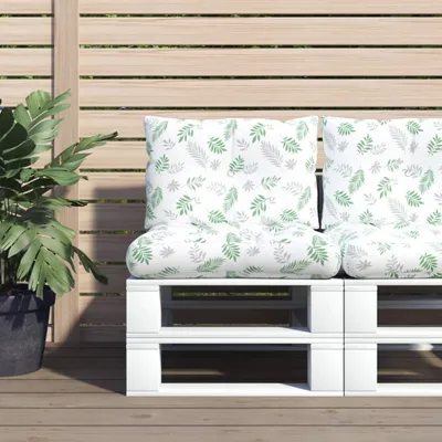 Produktbild von Möbel Palettenkissen 2 Stk. Bluttmuster Oxford-Gewebe - Gartenmöbelauflagen 360852