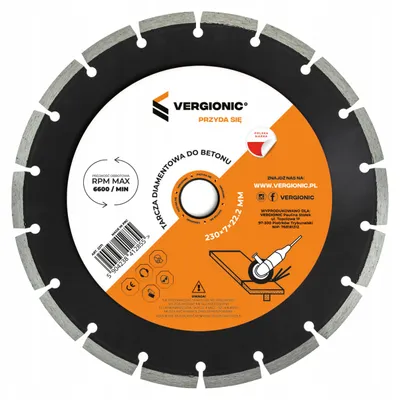 Produktbild von Vergionic Diamantschneidscheibe 230mm Beton Ziegel Stein