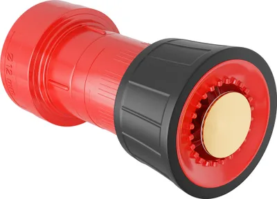 Image de Wiltec Buse de lance d'incendie – 128 x 70 x 70 mm / 1,5" – 7 bar à 0-250 l/min, max. 300 l/min – Bec de tuyau d'incendie à petit jet – matériel de Lutte contre l'incendie Sapeurs pompiers, Chantiers