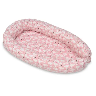 Produktbild von Schlafsackkokon mit Schwänen - rosa