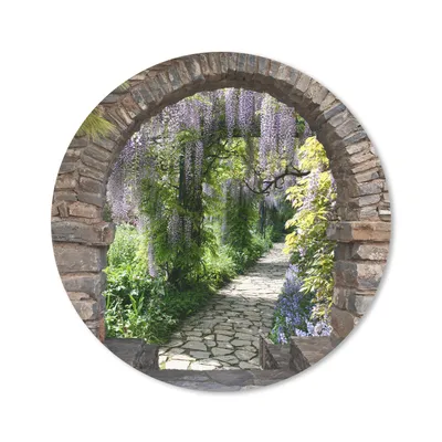 Produktbild von MuchoWow® Mauspad Mousepad Wald - Aussicht - Steine - Weg 30x30 cm - Mousepads - Maus Mat - Pad - Mausunterlage - Tischunterlage - Schreibtischmatten