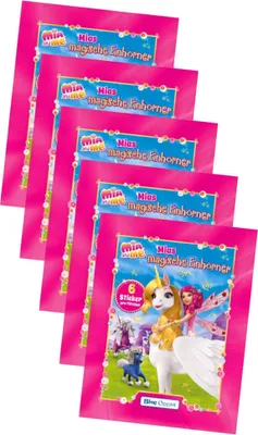 Produktbild von Mia and Me Sticker - Mias magische Einhörner 2023 - 5 Tüten Sammelsticker