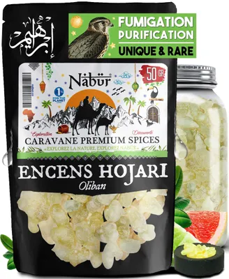 Weihrauchharz Hojari grün, 50 g, Körner, Oman