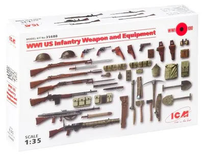 Produktbild von ICM 35688 - 1:35 WWI US Infantry W&E - Neu