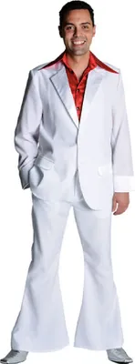 Produktbild von M207201-1-M weiß Herren Disco Anzug-Kostüm Gr.M=52