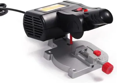 Immagine prodotto di Troncatrice elettrica - Sega da banco - Sega circolare - Taglio di precisione - Taglia metallo, legno, plastica - Lama da 50 mm - Colore nero