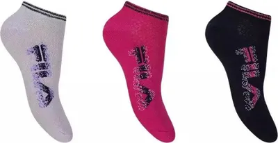 Produktbild von Fila 3er-Pack W Sneaker Flower Socken 35-38