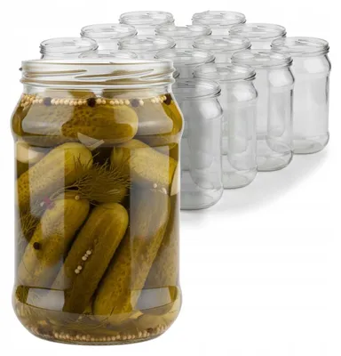 Obrázek produktu pro Skleněná nádoba Bimberek o objemu 315 ml, bez víka, vhodná pro skladování, například marmelády