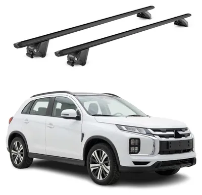 Imagen del producto de Portaequipajes para Mitsubishi ASX mk2, modelos 2023-2026, capacidad de 100 kg, aluminio, color , 2 piezas, Imagen generada por IA