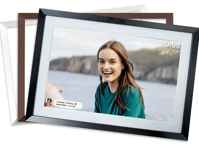 Immagine prodotto di Cygnett Frameo cornice per foto digitali Nero, Marrone, Bianco 25,6 cm (10.1") Touch screen Wi-Fi