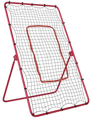 Immagine prodotto di SPORTNOW Rete da Rimbalzo per Baseball, Allenatore Portatile con 4 Angolazioni Regolabili e Area Target