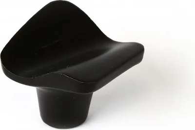 Image de Blister de 4 boutons de meubles en métal, finition noir mat mod.749 32x31mm rei