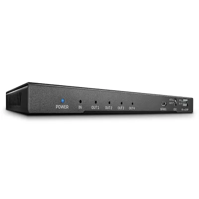 Produktbild von Lindy 38231, HDMI, 4x HDMI, 4096 x 2160 Pixel, Schwarz, Metall, 4K Ultra HD