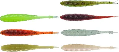 Produktbild von Illex I SHAD 3,8' 9,7cm 3,9g - 8 Gummifische     , Illex Farben:Watermelon Red & Black / Chartreuse