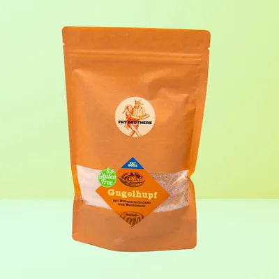 Produktbild von Glutenfreier Gugelhupf mit Zartbitterschokolade und Nüßen Backmischung