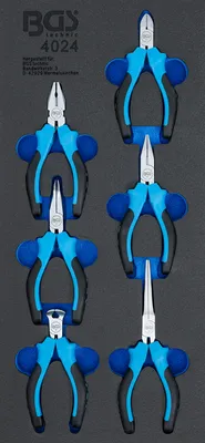 Produktbild von BGS technic Tool Tray 1/3: Precision Pliers Set 'Mini', 798 mm, 798 g