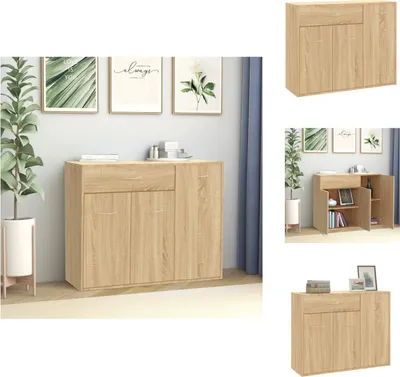 Obrázek produktu pro vidaXL Příborník Sonoma dub 88x30x70 cm materiál na bázi dřeva - Příborníky