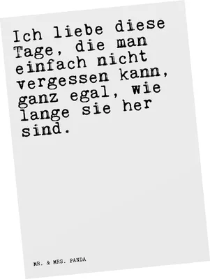 Produktbild von Mr. & Mrs. Panda Postkarte Ich liebe diese Tage,... - Weiß - Geschenk, Ansichtskarte, Ansichtskarten, Freundin, Spruch Sprüche Weisheiten Zitate Lustig Weisheit Worte