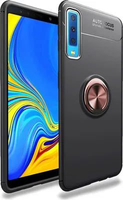 Obrázek produktu pro NALIA kroužkové pouzdro kompatibilní se Samsung Galaxy A7 2018, kryt do auta Rose Gold