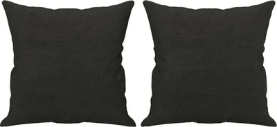 Immagine prodotto di vidaXL Cuscino decorativo 2 pezzi nero 40x40 cm in tessuto