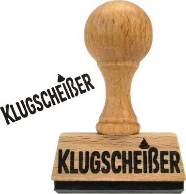 Produktbild von Klugscheißer Holzstempel