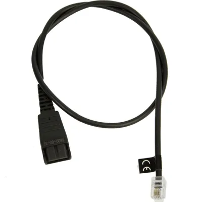 Produktbild von JABRA Kabelunterteil QD auf RJ10 (Lucent/Cisco, 0,5 m, glatt)