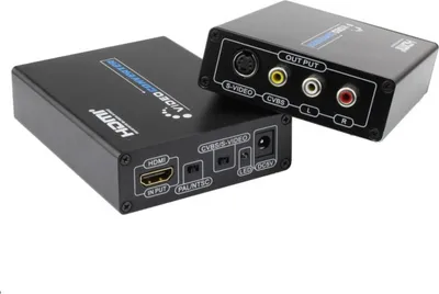 Obrázek produktu pro INF HDMI na AV + S-Video Konvertor: 1080P, N/P Podpora, 3.5mm Audio Výstup