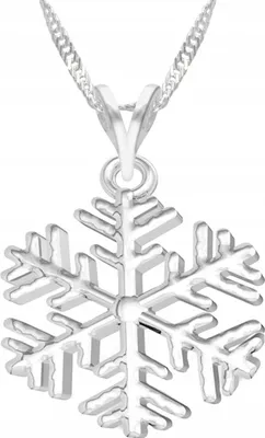 Image de Collier argent flocon de neige Flocon de neige 925 ARGENT