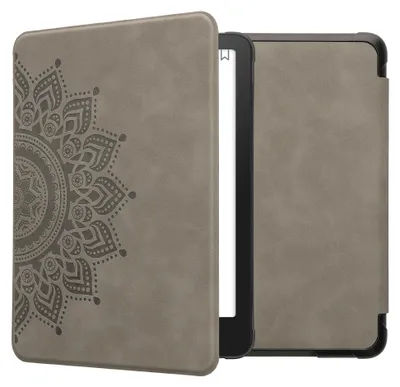 Produktbild von kwmobile Schutzhülle für Amazon Kindle Paperwhite (2024)/Colorsoft Hülle - eReader Case aus Kunstleder mit Auto Sleep Funktion - Aufgehende Sonne mit