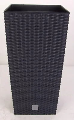 Image de Prosperplast Rato Square pot de fleurs anthracite 26,5 x 26,5 x 50 cm