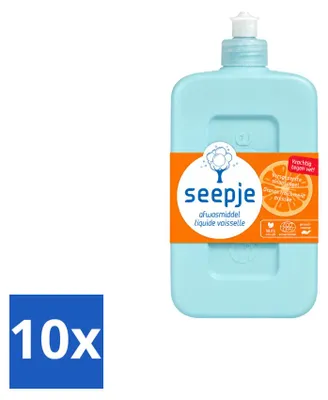 Produktbild von 10 x Seepje Spülmittel - Frische Orange - 500 ml - Vorteilspackung - 10 Stücke