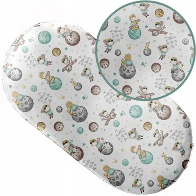 Produktbild von Spannbettlaken mit Gummizug 38x80 cm für Kinderwagen Moseskorb Wiege 100% Baumwolle