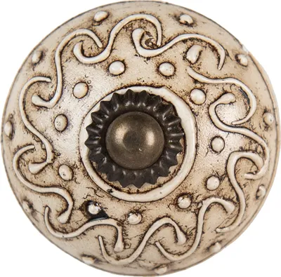 Produktbild von Clayre & Eef Türknauf Ø 4 cm Braun Beige Keramik Rund