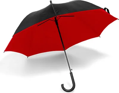Produktbild von Printwear Regenschirm Automatik Stockschirm SC5238 Mehrfarbig Black/Red Ø ca. 102 cm