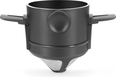 Produktbild von Faltbarer tragbarer handgebruehter Kaffeefilter, Kaffeetropfkegel, fuer Tropfkaffee und Tee mit Edelstahlhalter, kein Filterpapier, ultrafeiner, verschluesselter Filter