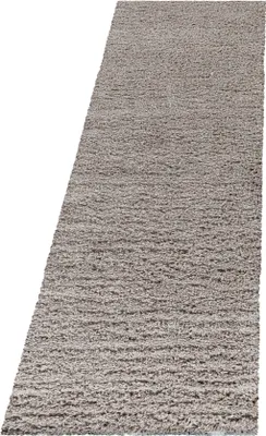 Produktbild von Teppich Läufer Wohnzimmer Beige 80x250 Unicolor - Einfarbig aus Polyester