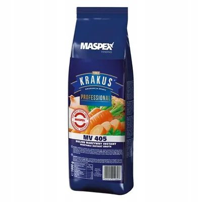 Zdjęcie produktu dla Zupa Bulion Warzywny MASPEX KRAKUS MV 405 w proszku 1kg