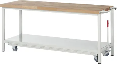 Produktbild von Rau Werkbank mit absenkbarem Fahrgestell Modell 8000 B 2000 x T 700 x H 880mm