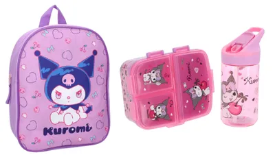 Produktbild von Kuromi Schulset; Rucksack und Lunchbox
