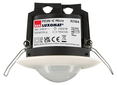 Productafbeelding van BEG Inbouw bewegingsmelder 92184 PD3N-1C DE Micro 360', wit