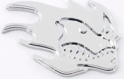 Produktbild von Aufkleber Chrom 3D Car Logo Motiv Madface 82x58 mm chrom