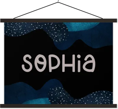 Produktbild von MuchoWow® Textilposter Sophia - Pastell - Mädchen 60x45 cm mit schwarzem Rahmen - Poster Schlafzimmer